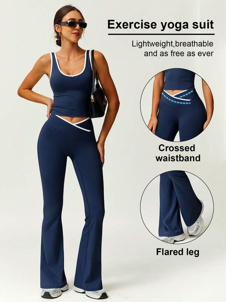 Crossfit Yoga - Women 2 Piece Yoga Set With