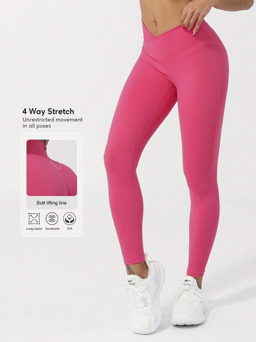 Crossfit Yoga - Womens Yoga Leggings With Criss-Cross Waist