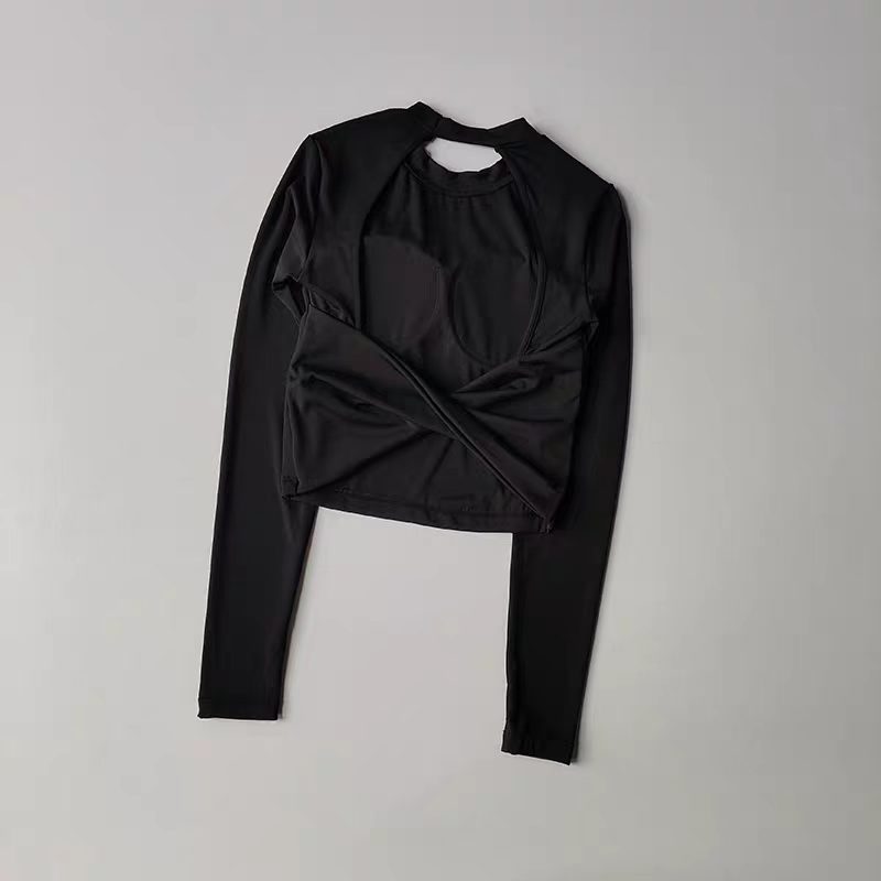 Women Long Sleeve Knotted Yoga - Crossfit Yoga recension och pris