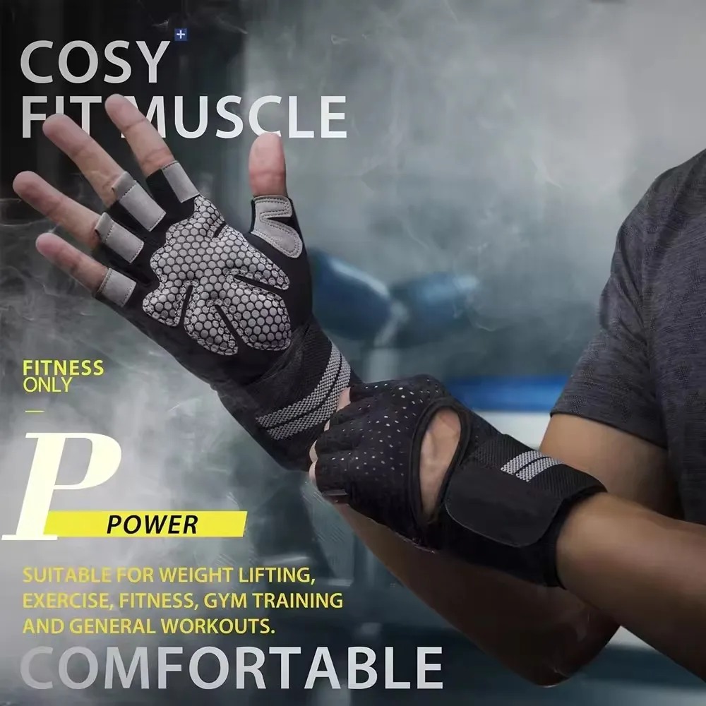 1Pair Half Finger Gym Fitness  - Crossfit Workout With Equipment recension och pris