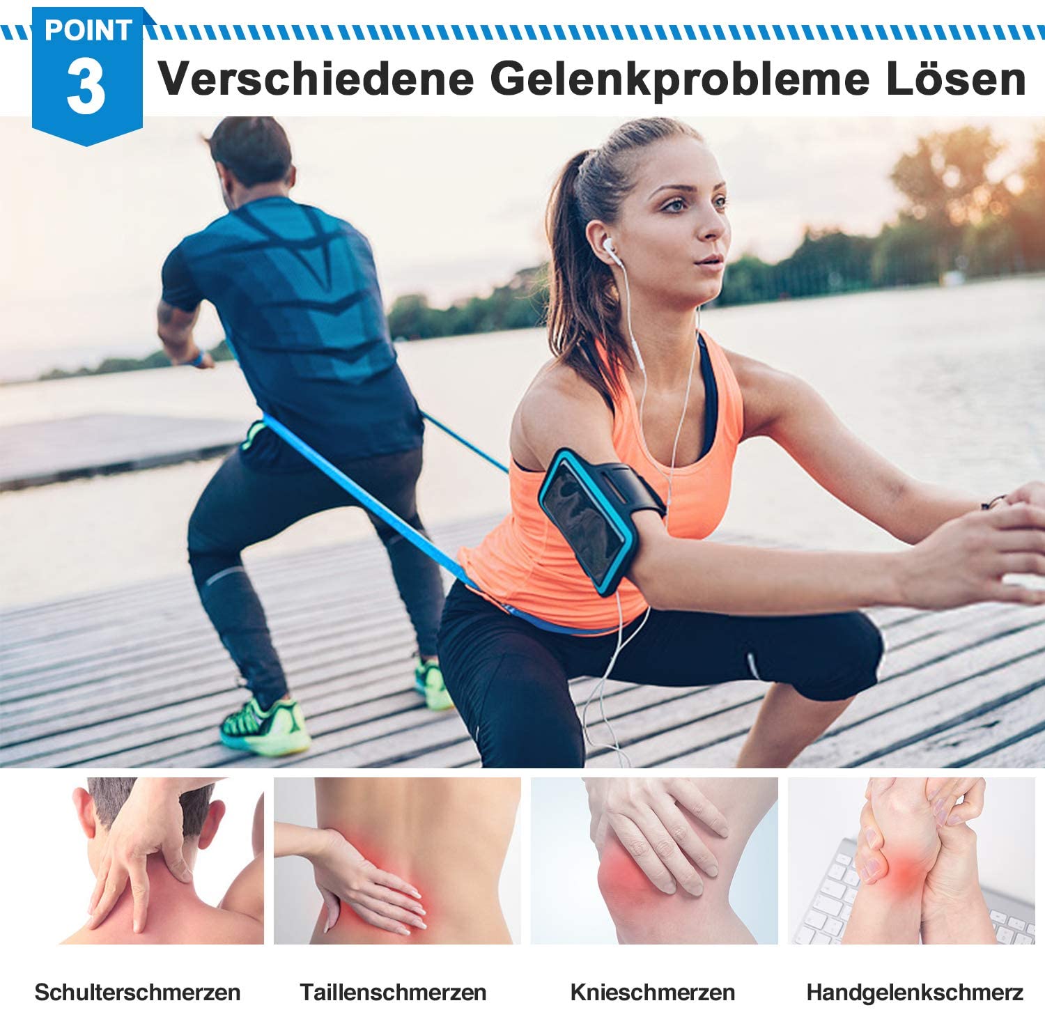 Elastic Fitness Bands 3Pcs Res - Crossfit Workout With Equipment recension och pris