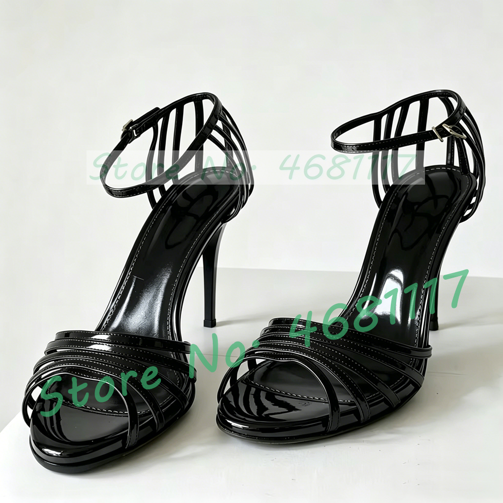 Black Caged Open Toe High Heel - Crossfit Lady recension och pris