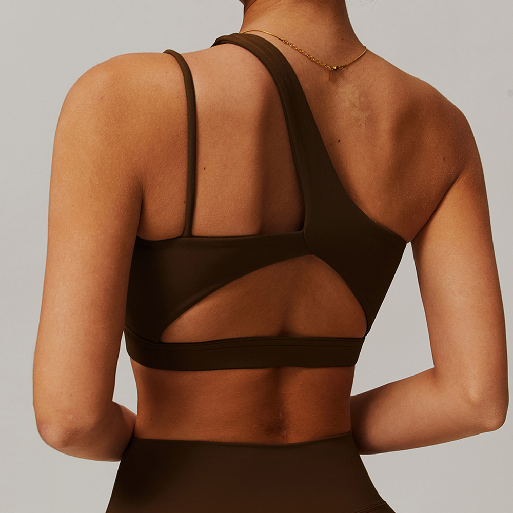 Oblique Shoulder Yoga Bra Wome - Crossfit Yoga recension och pris