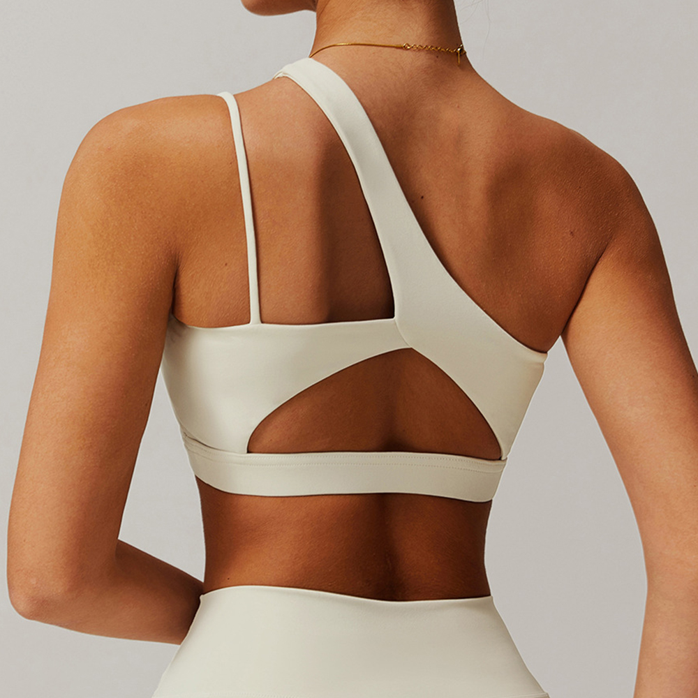 Oblique Shoulder Yoga Bra Wome - Crossfit Yoga recension och pris