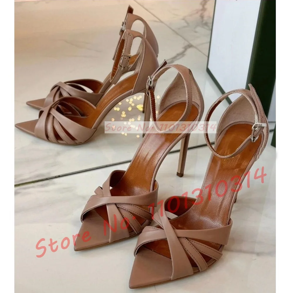 Nude Cross Strap High Heels Sa - Crossfit Lady recension och pris