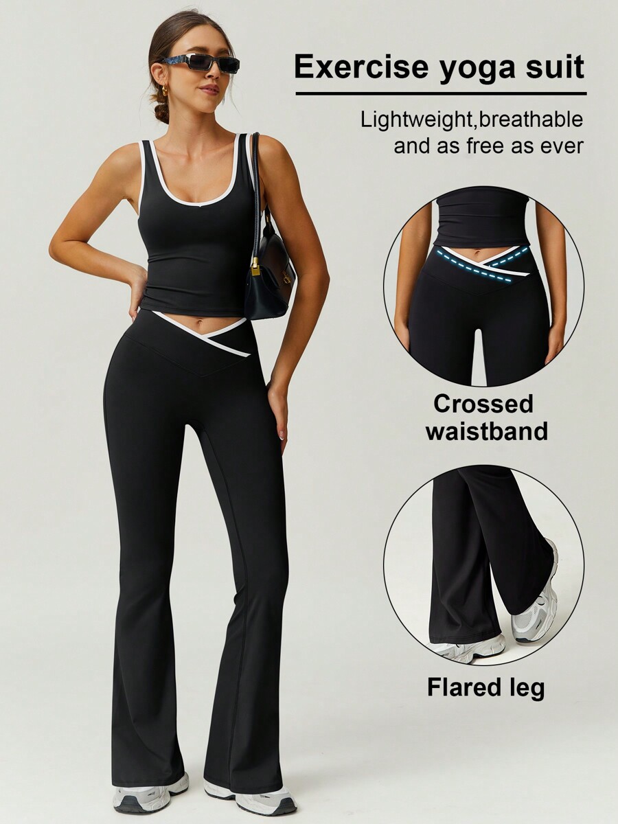 Women 2pcs Sports Vest And Fla - Crossfit Vest recension och pris